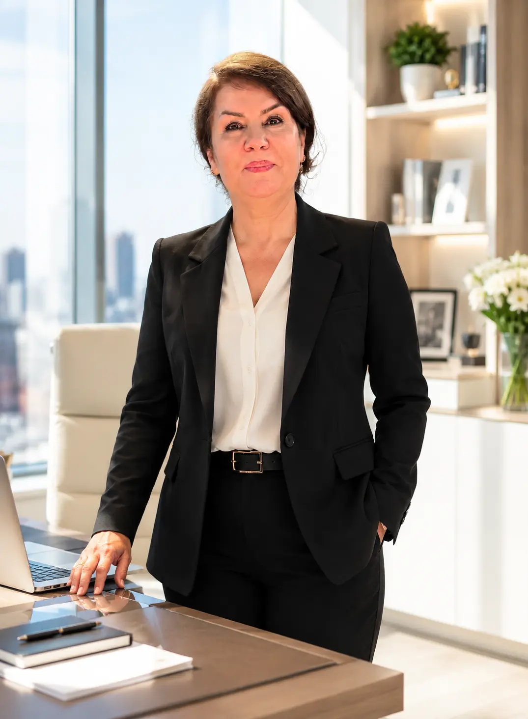 Spotless founder in a bright, spotless modern office